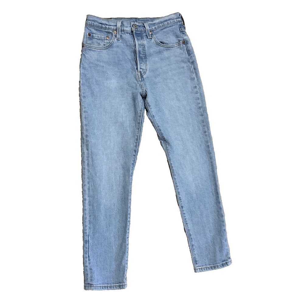 Levi's 501 button fly jeans Size S skinny Light Wash 26 x 25 casual classic
